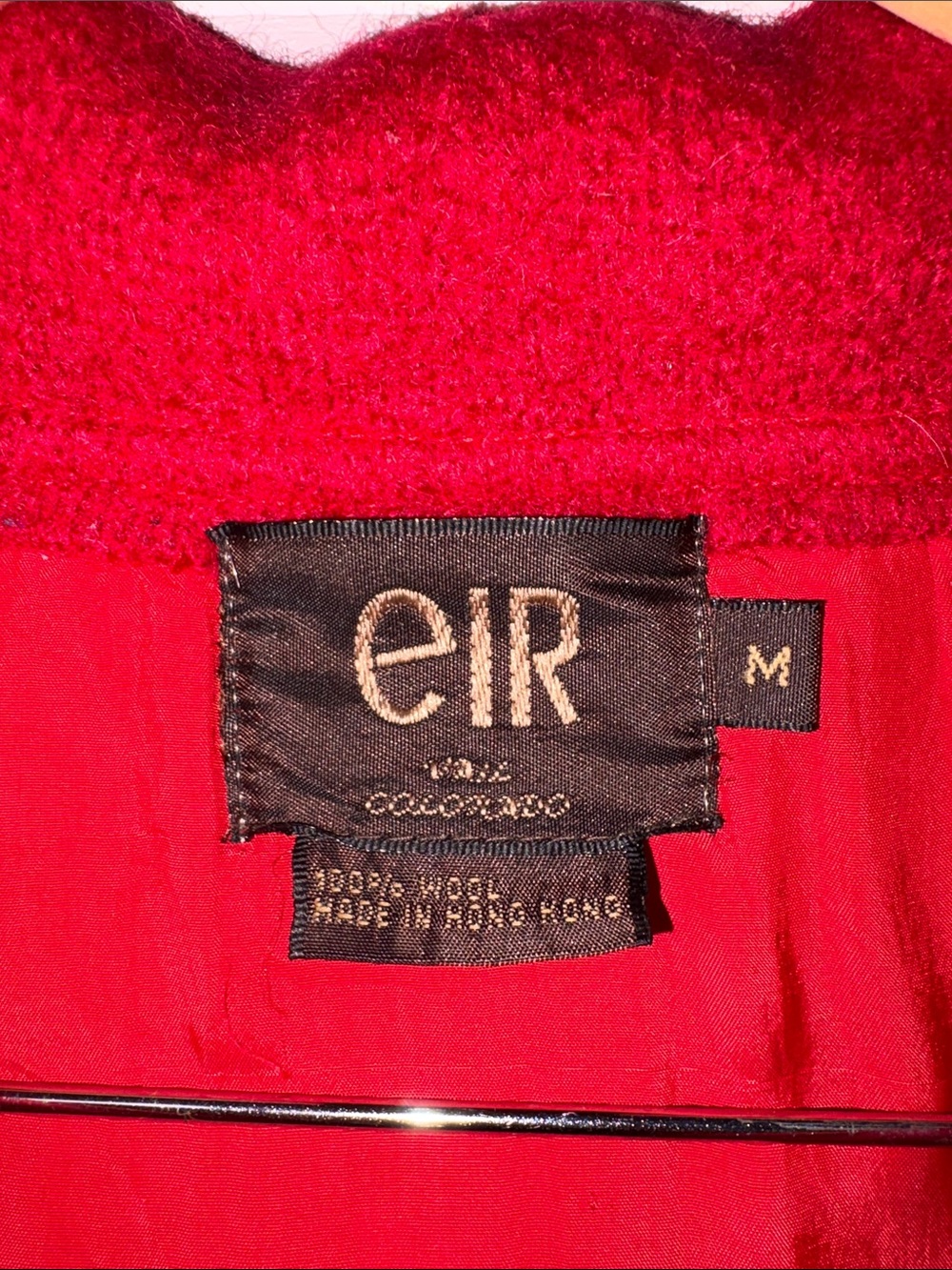 VINTAGE eir Red Wool Jacket - Picture 2 of 8